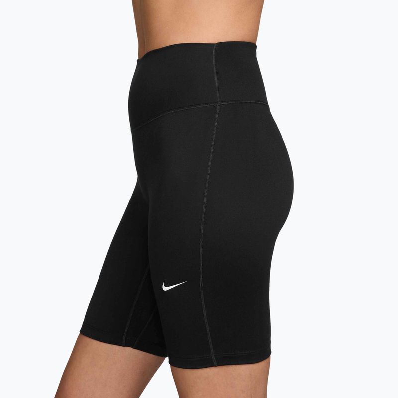 Women's shorts Nike One High-Waisted Biker 8" black/white 3