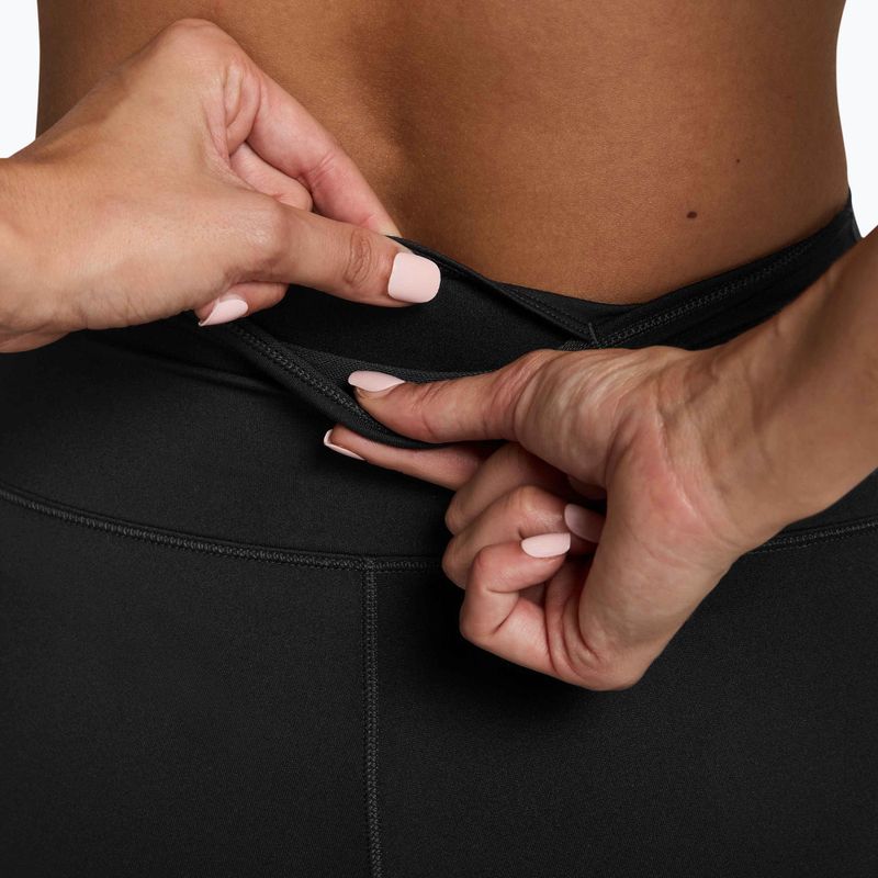 Women's shorts Nike One High-Waisted Biker 8" black/white 4