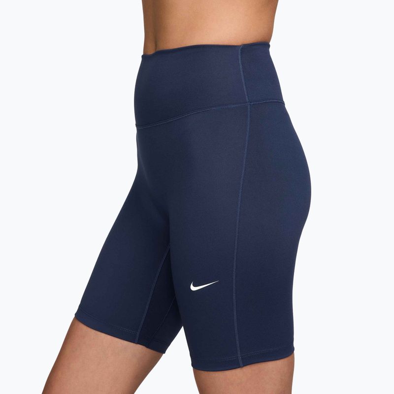 Women's shorts Nike One High-Waisted Biker 8" midnight navy/white 3