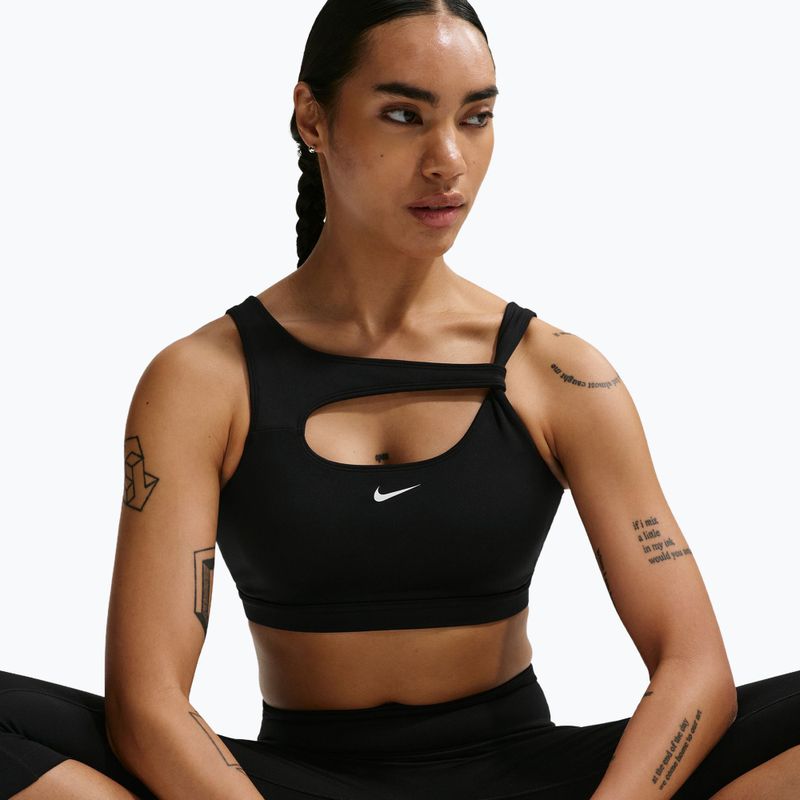 Training bra Nike One Medium Support black/white 5