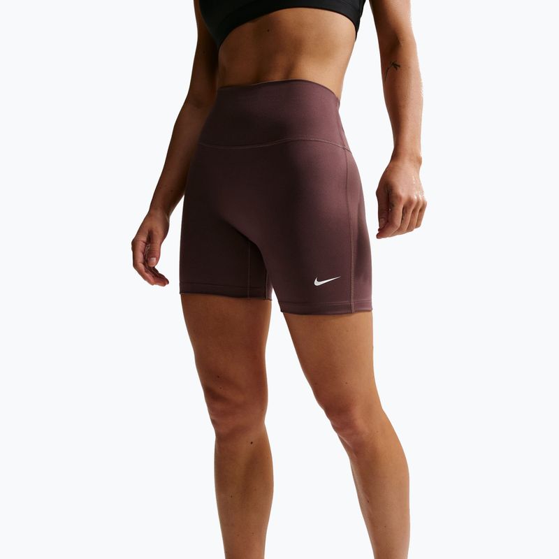 Women's shorts Nike One High-Waisted Biker 5" tattoo/white 4