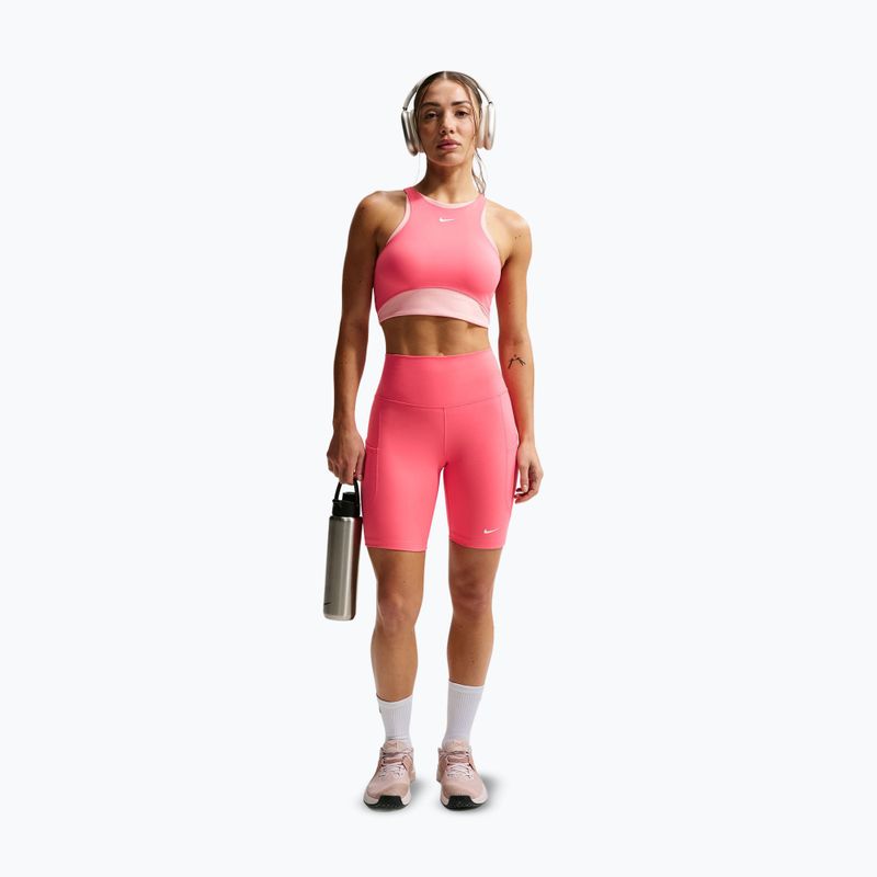 Training bra Nike One Medium Support Sea coral/bleached coral/white 2