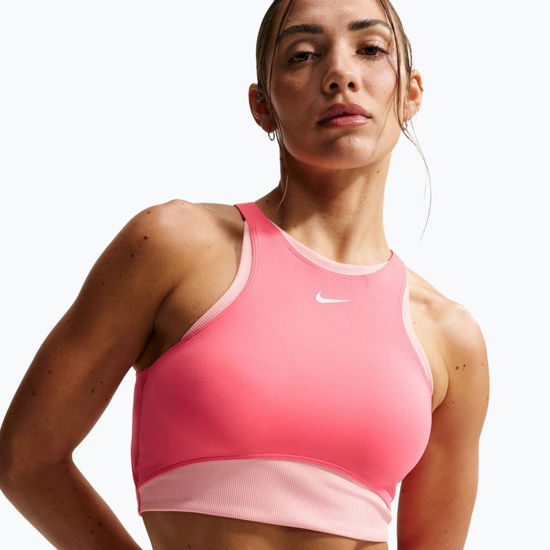 Training bra Nike One Medium Support Sea coral/bleached coral/white 5
