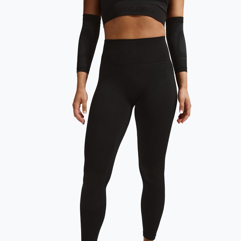 Women's leggings Nike Pro Seamless High-Waisted 7/8 black 4
