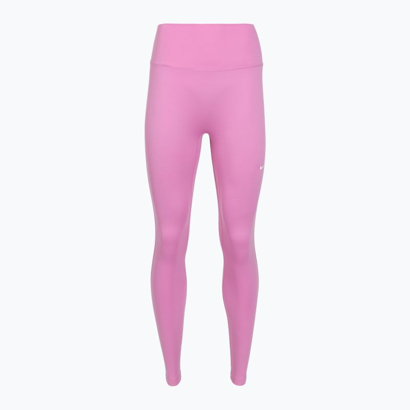 Women's training leggings Nike One High-Waisted 7/8 light magenta/white