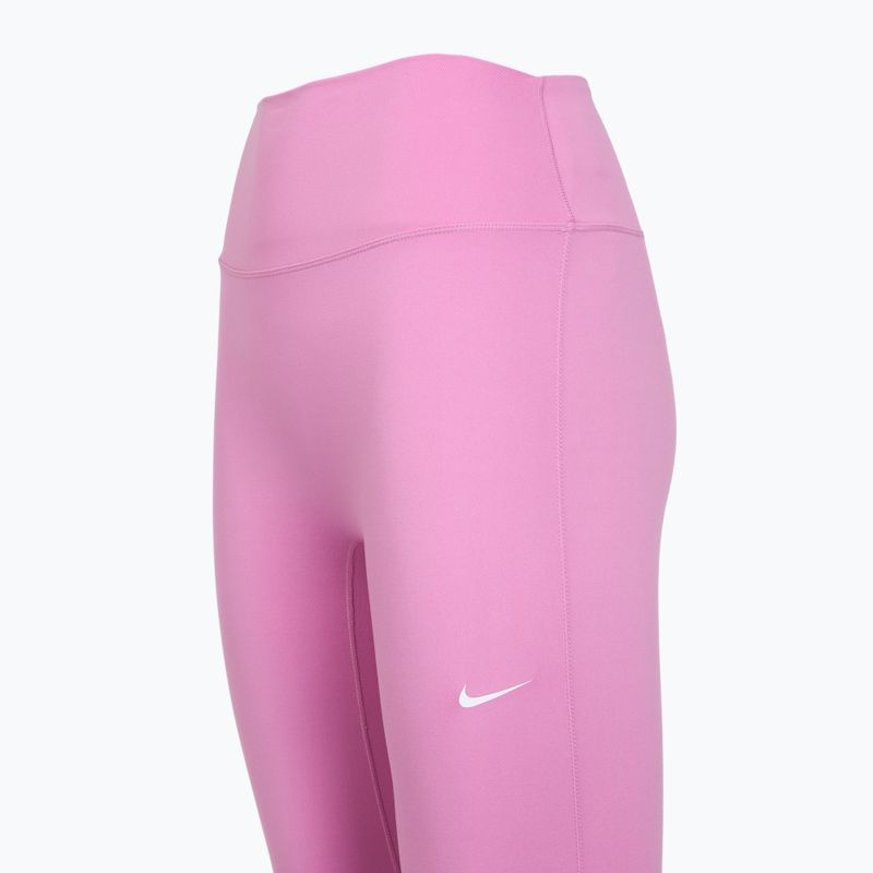 Women's training leggings Nike One High-Waisted 7/8 light magenta/white 3