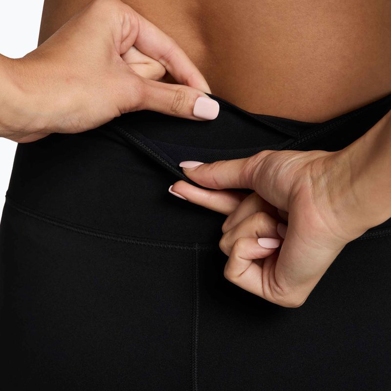 Women's shorts Nike One High-Waisted Biker 5" black/white 4