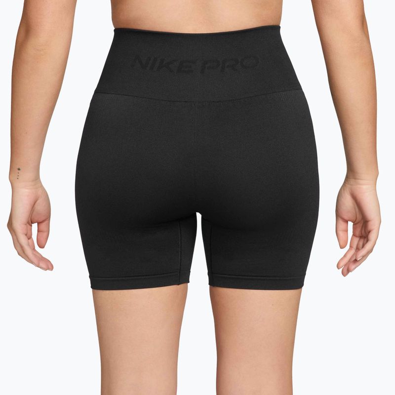 Women's shorts Nike Pro Seamless High-Waisted Biker 5" black 2