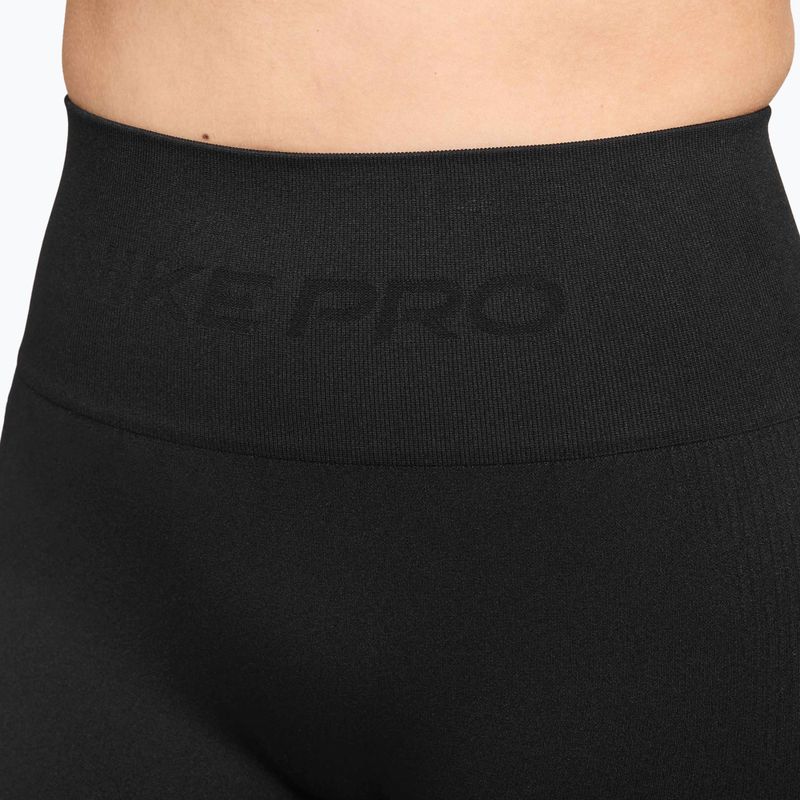 Women's shorts Nike Pro Seamless High-Waisted Biker 5" black 4