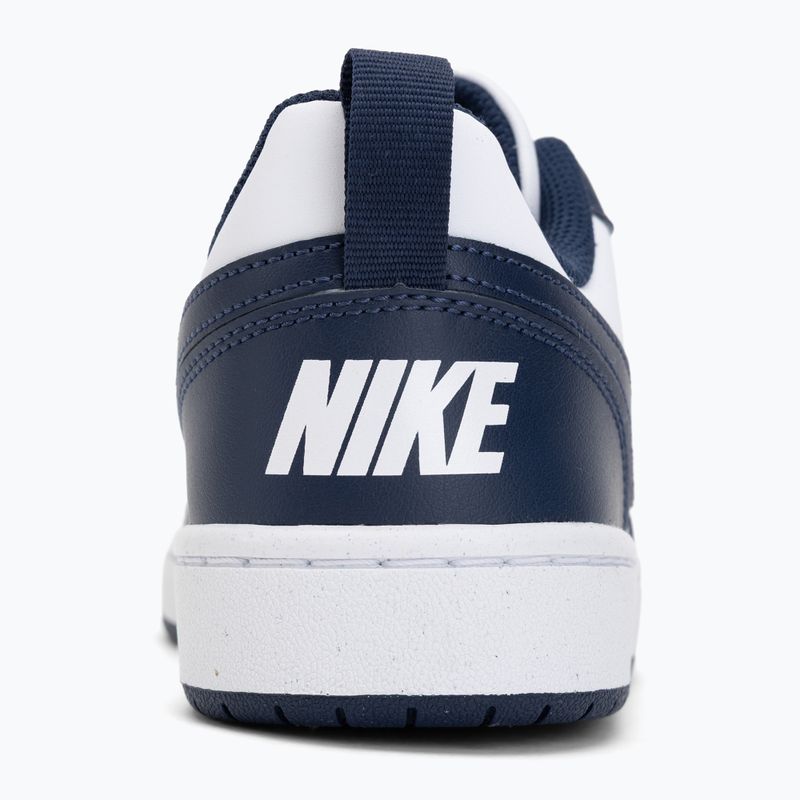 Children's shoes Nike Court Borough Low Next Bloom white/white/midnight navy 6