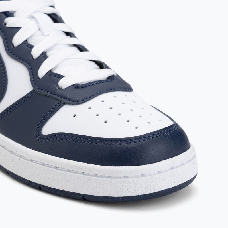 Children's shoes Nike Court Borough Low Next Bloom white/white/midnight navy 7