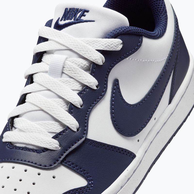 Children's shoes Nike Court Borough Low Next Bloom white/white/midnight navy 8
