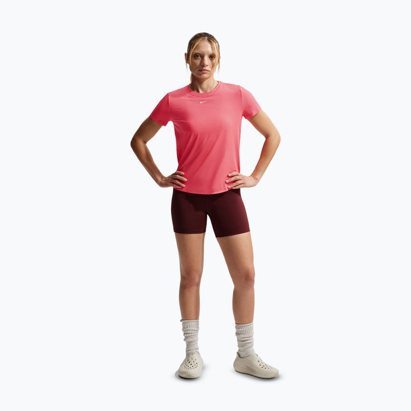 Women's T-shirt Nike One Classic Dri-Fit sea coral/white 2