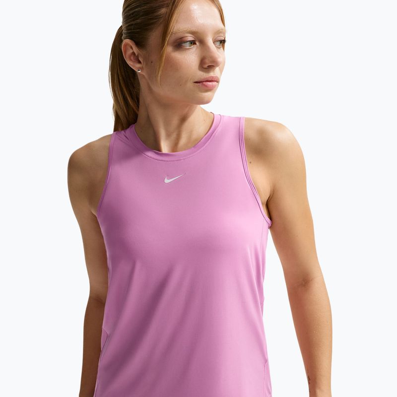 Women's training T-shirt Nike One Classic Dri-Fit light magenta/white 5
