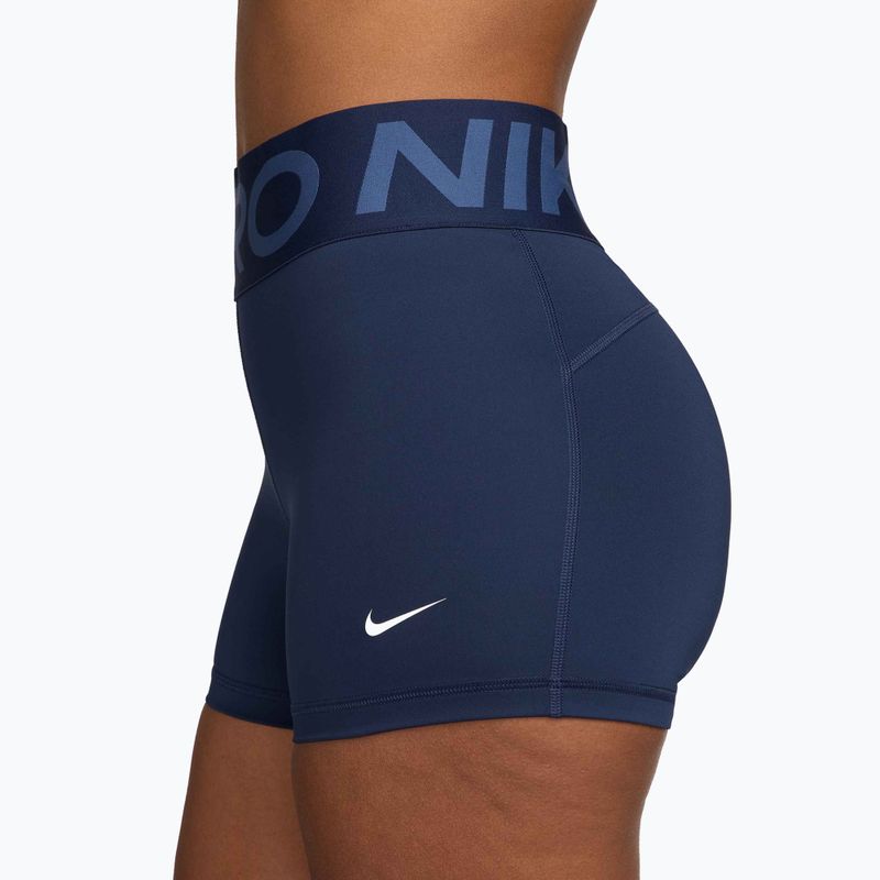 Women's shorts Nike Pro Sculpt High Waisted 3" Biker midnight navy/white 3
