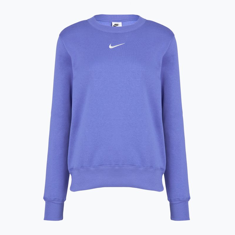 Women's sweatshirt Nike Sportswear Phoenix Fleece Crewneck light medium blue/sail 7