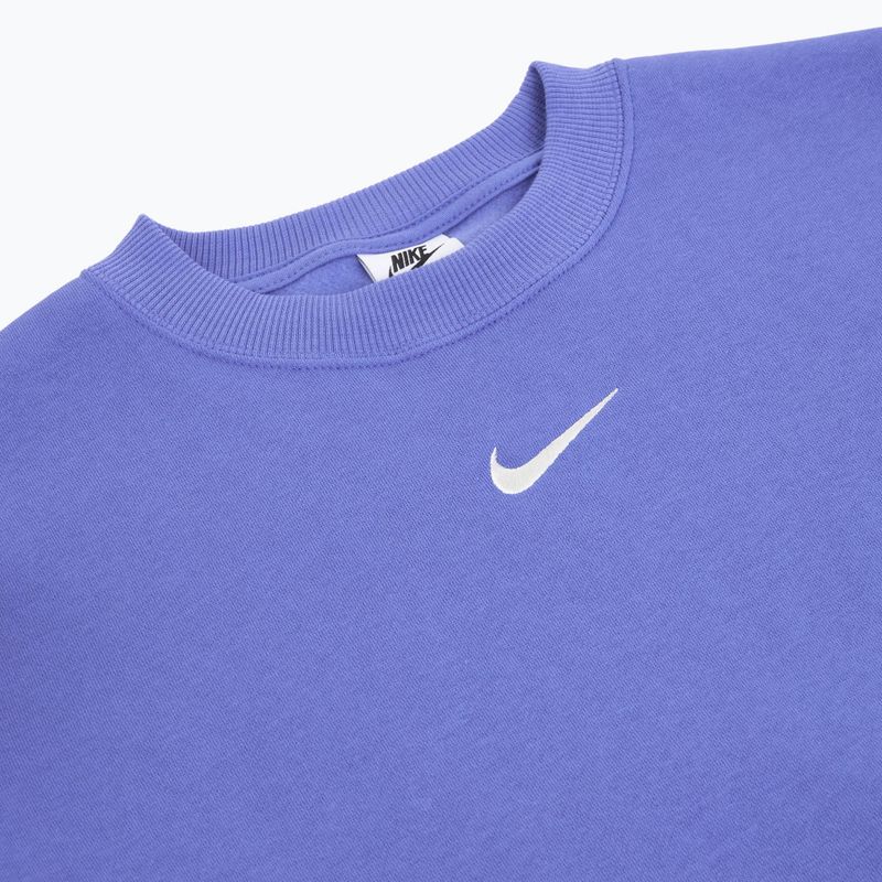Women's sweatshirt Nike Sportswear Phoenix Fleece Crewneck light medium blue/sail 9