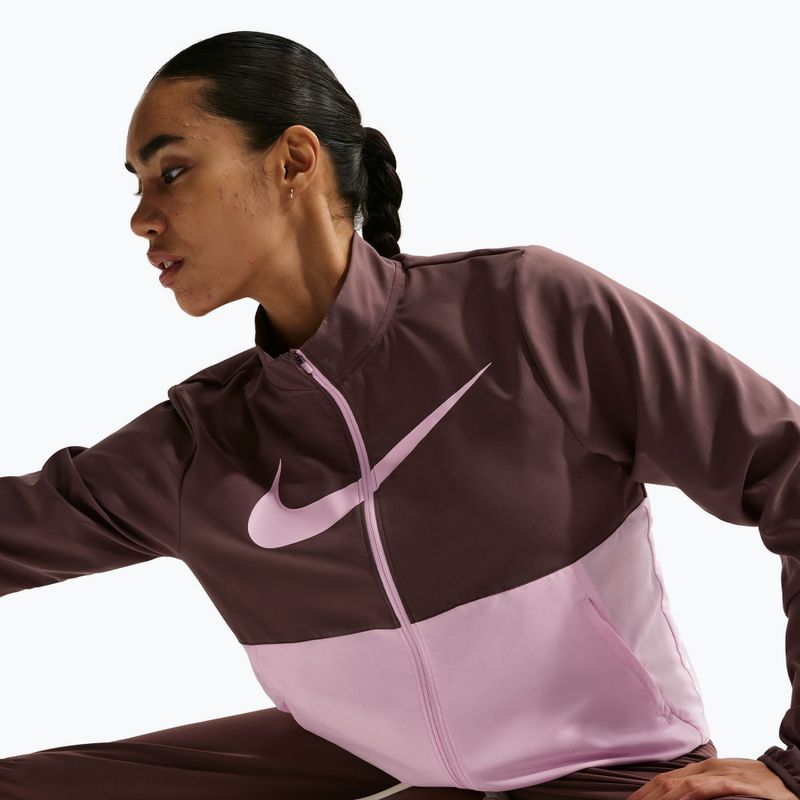 Women's running jacket Nike Tempo Swoosh Run tattoo/pink foam/pink foam 5