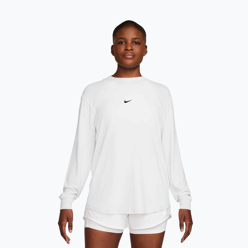 Women's training longsleeve Nike One Relaxed Dri-Fit white/black