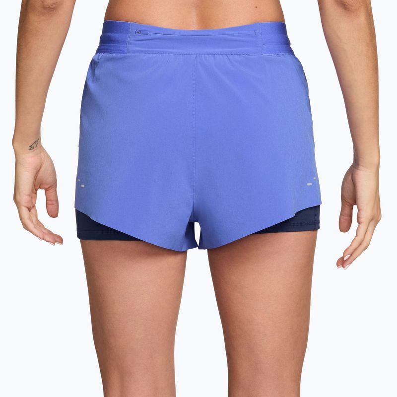 Women's running shorts Nike Swift Mid-Rise 2in1 sapphire/midnight navy 2