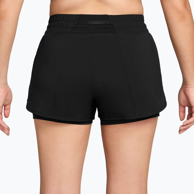 Women's running shorts Nike One Dri-FIT 2IN1 black/white 2