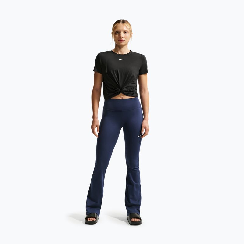 Women's T-shirt Nike One Classic Twist Dri-Fit black/white 2