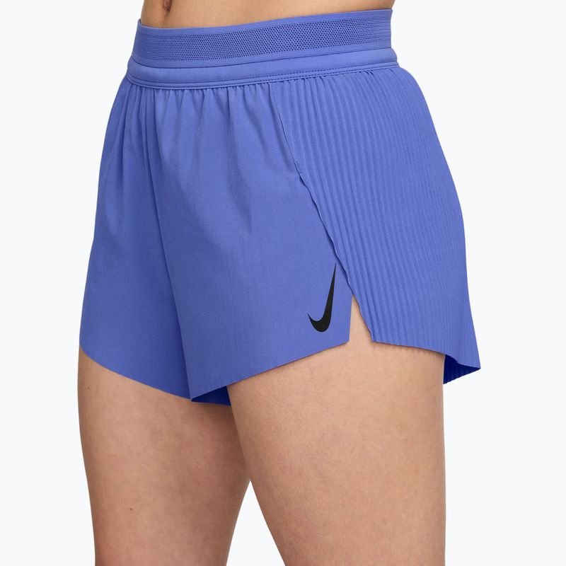 Women's running shorts Nike AeroSwift Dri-Fit ADV Mid-Rise 3" sapphire/black/white/black 3
