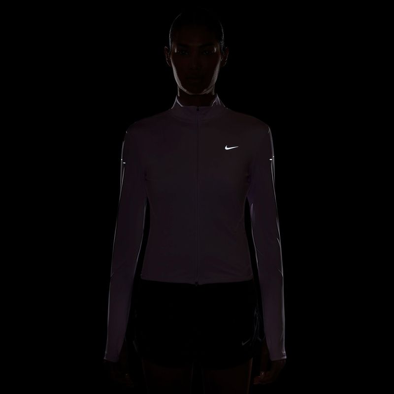 Women's running sweatshirt Nike Swift Dri-Fit Full Zip Mid-Layer violet mist 4