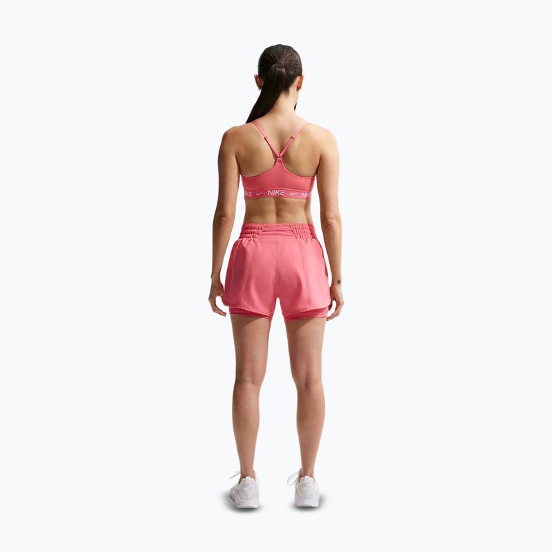 Women's running shorts Nike One Dri-FIT 2IN1 sea coral/white 3