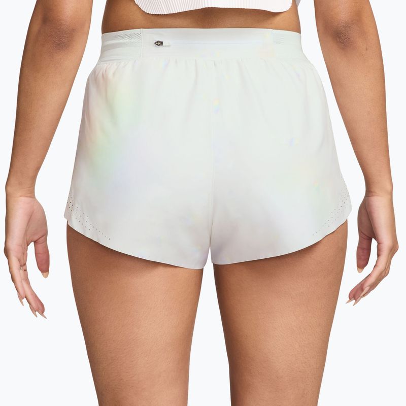 Women's running shorts Nike AeroSwift Dri-Fit ADV Mid-Rise Brief Lined 3" off white/white/black 2