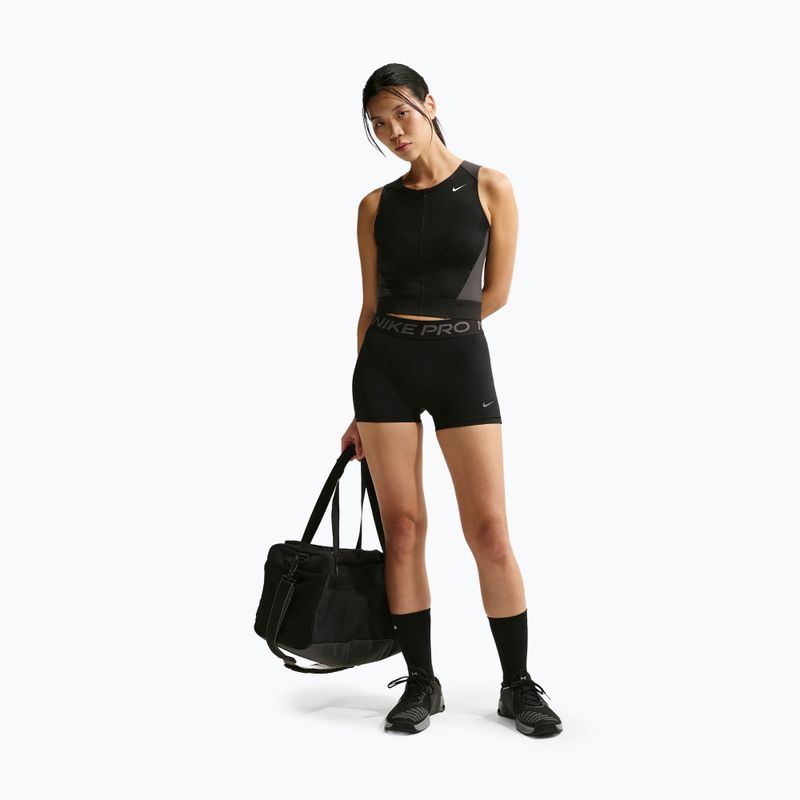 Women's training T-shirt Nike Pro Dri-Fit black/anthracite/white 2