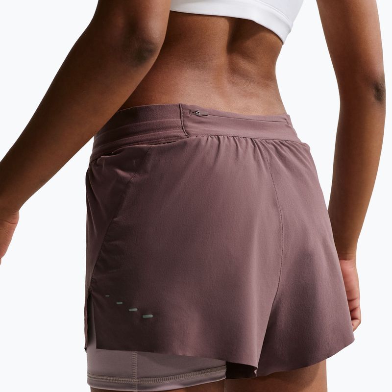 Women's running shorts Nike Swift Mid-Rise 2in1 tattoo/light violet ore 5