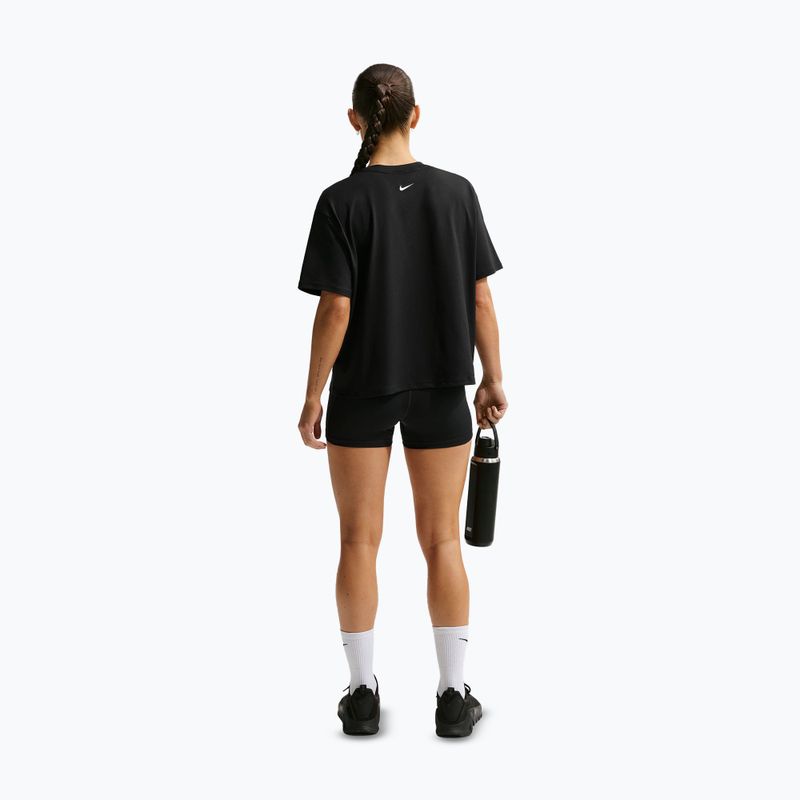 Women's shorts Nike Pro Mid-Rise Biker 3" black/university gold/white 3