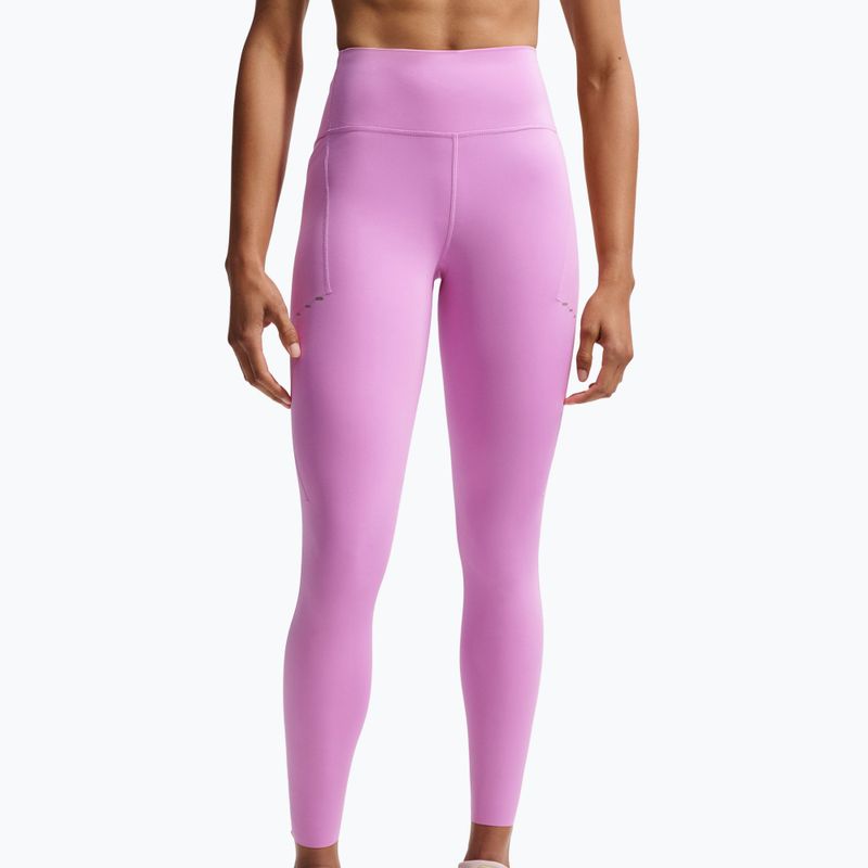 Women's running leggings Nike Swift 7/8 light magenta 5