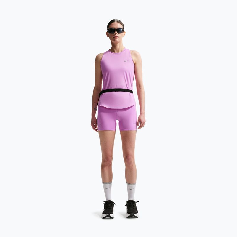 Women's running shorts Nike Swift High-Waisted 4" light magenta 2