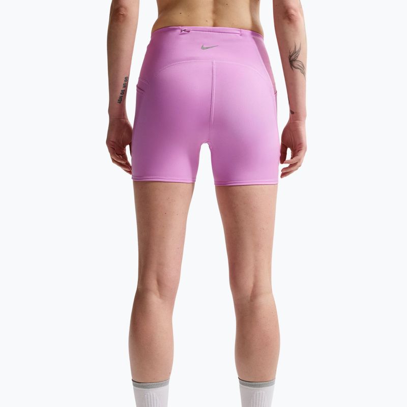 Women's running shorts Nike Swift High-Waisted 4" light magenta 4