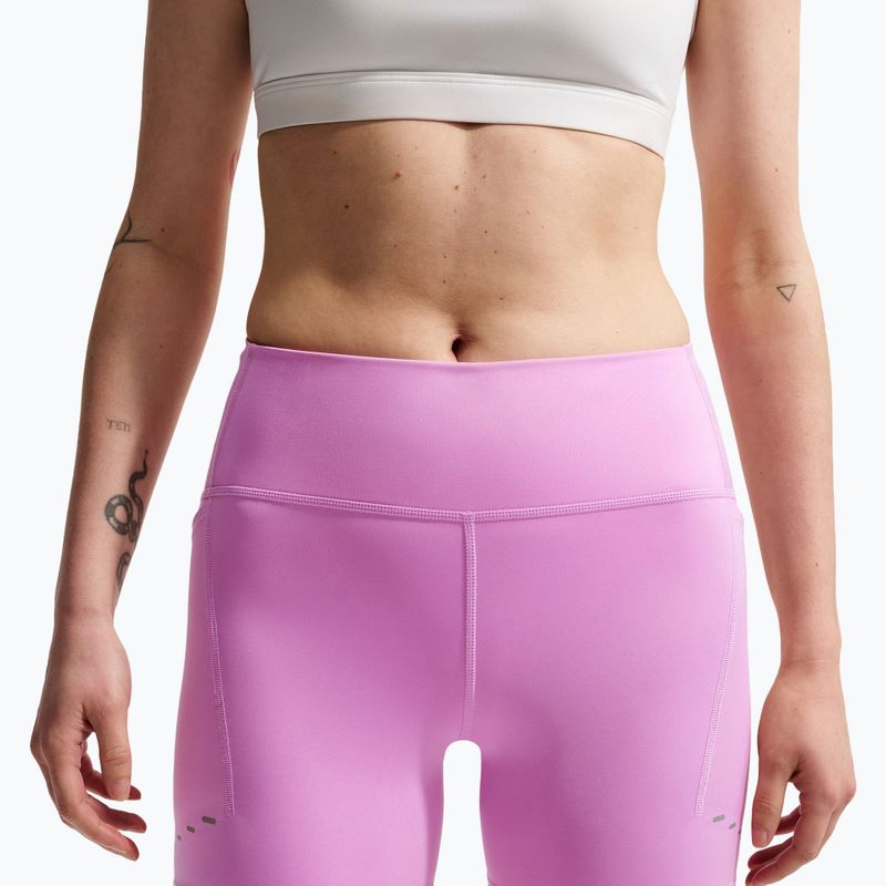 Women's running shorts Nike Swift High-Waisted 4" light magenta 5