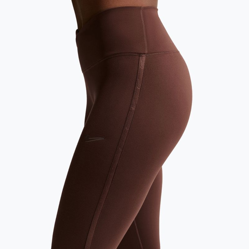 Women's leggings Nike One High-Waisted Seamless light chocolate 5