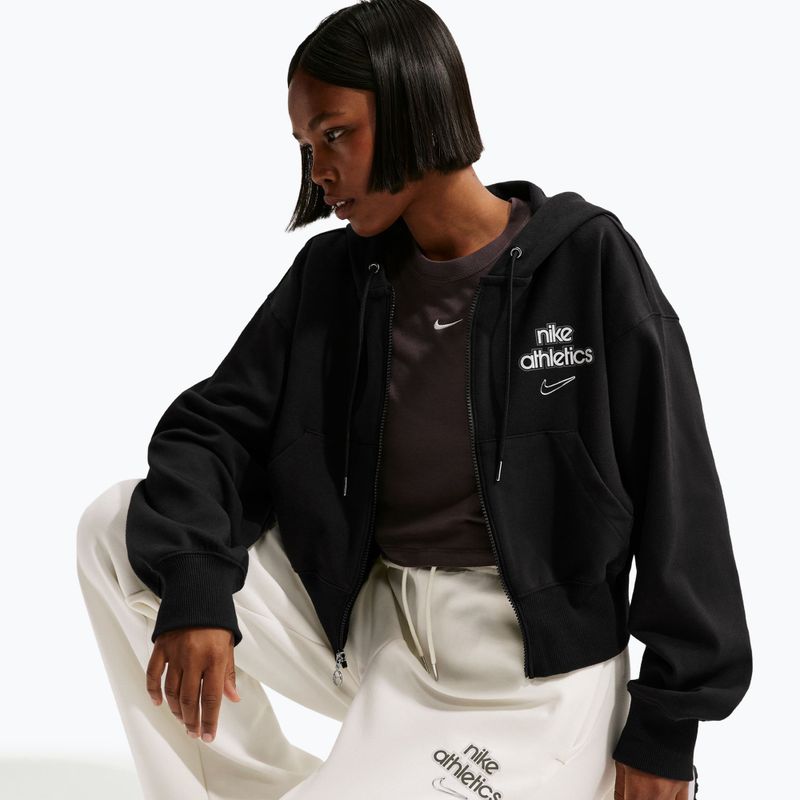 Women's sweatshirt Nike Phoenix Full-Zip Hoodie black 5