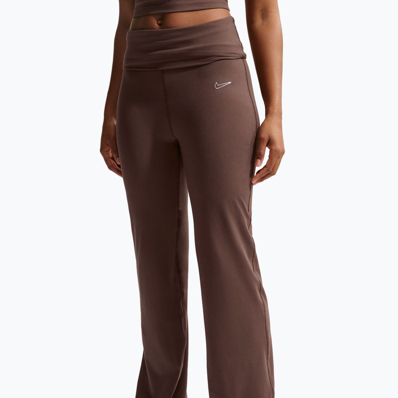 Women's trousers Nike Flared light chocolate 4