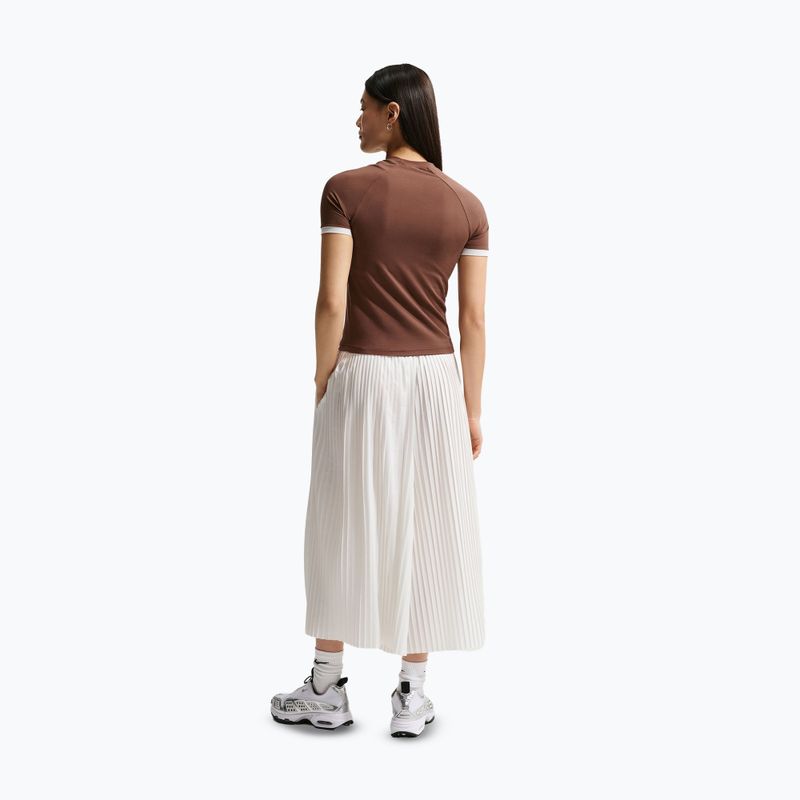 Women's T-shirt Nike Gloss Fitted Top light chocolate 3