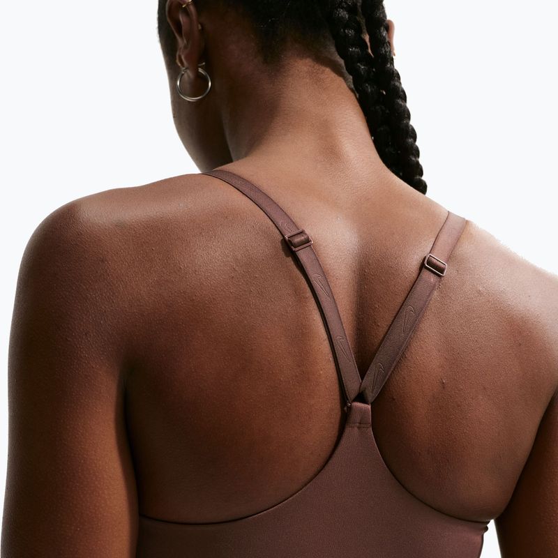 Training bra Nike Indy Padded Gloss light chocolate 4