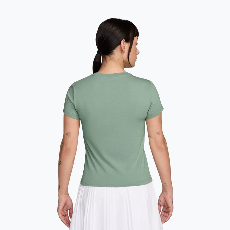 Women's tennis T-shirt Nike Court Heritage steam/barely green 2