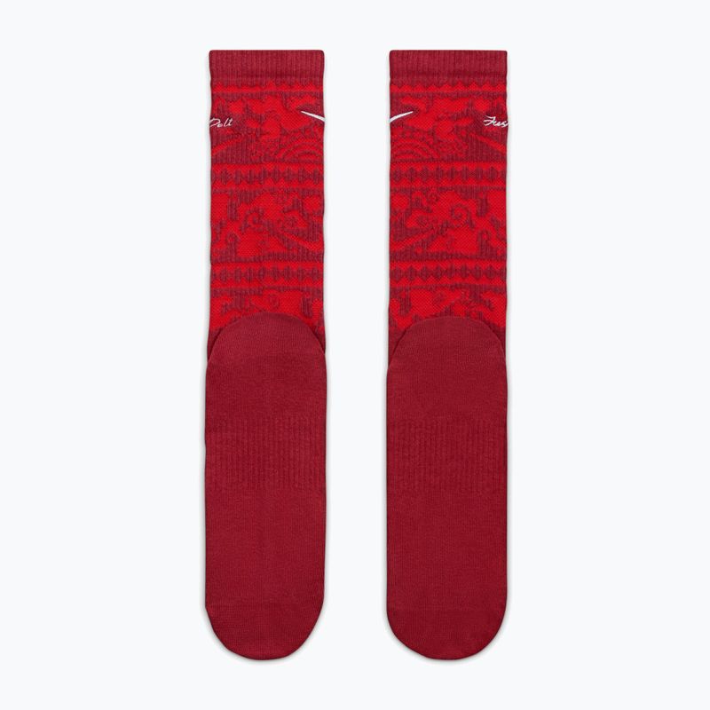 Socks Nike Everyday Plus Cushioned Crew team crimson/metallic silver 3