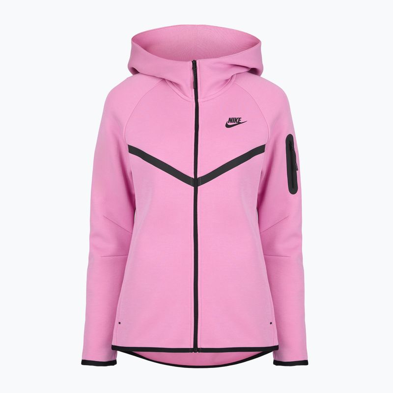 Women's sweatshirt Nike Sportswear Tech Fleece Windrunner light magenta/black 4