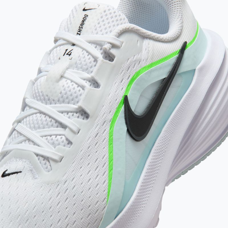 Men's running shoes Nike Downshifter 14 white/glacier blue/green strike/black 7