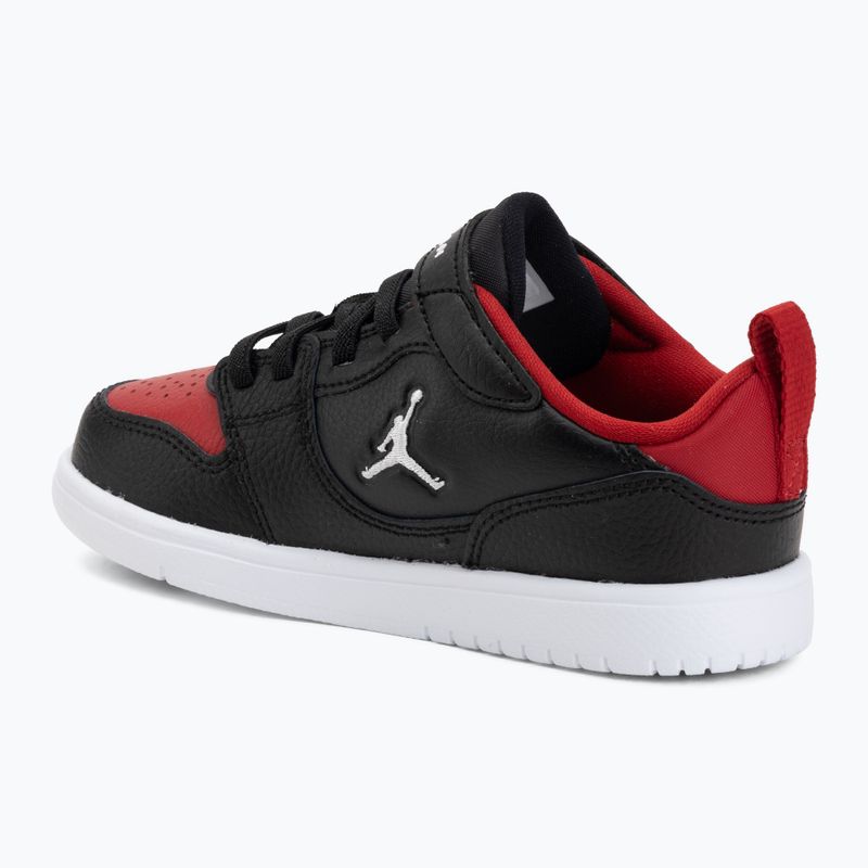 Children's shoes Jordan Court Connect Low black/gym red/white 3