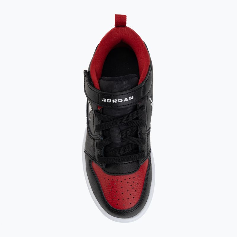 Children's shoes Jordan Court Connect Low black/gym red/white 5