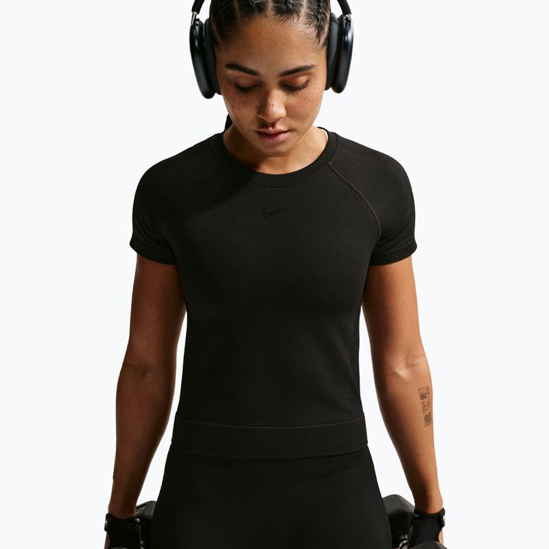 Women's training shirt Nike Pro Seamless Dri-Fit black 4