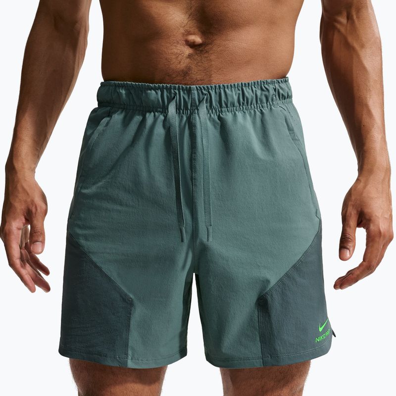 Men's shorts Nike Pro Training Dri-Fit 6" mineral slate/faded spruce/green strike 4